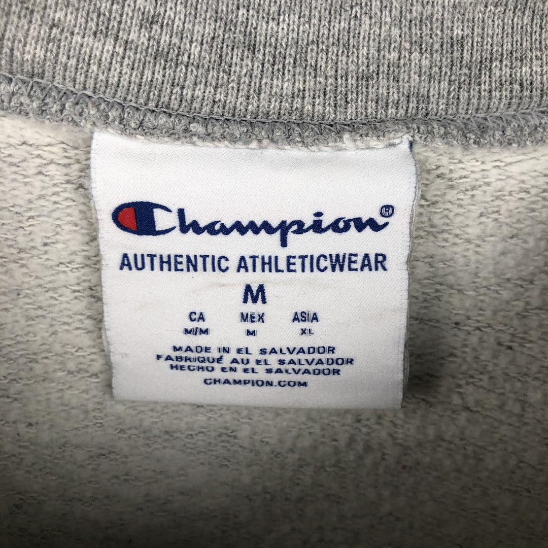 Champion Authentic Athletics Wear College Sweatshirt, Men's Size Medium unclear gray type Vintage Second Hand