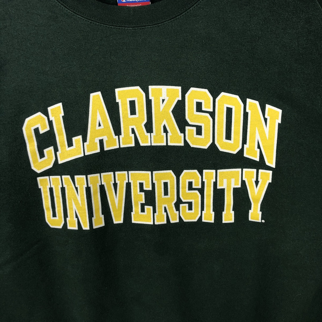2000'S Champion Authentic Athletics Wear College Sweatshirt, Men's Size XL unclear Green type dark green Vintage Second Hand