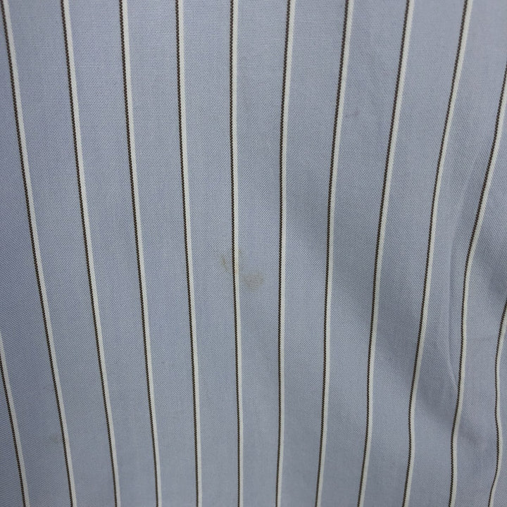 Ralph Lauren Classic Fit Long Sleeve Button Down Striped Shirt, Men's Size L cotton Blue type light blue Vintage Second Hand