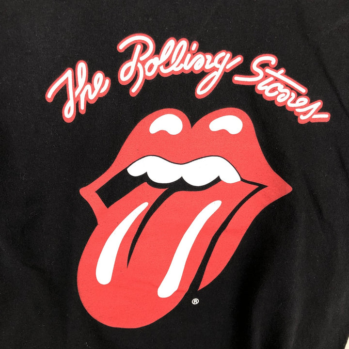 The Rolling Stones Band T-shirt, Men's M size cotton black type Vintage Second Hand
