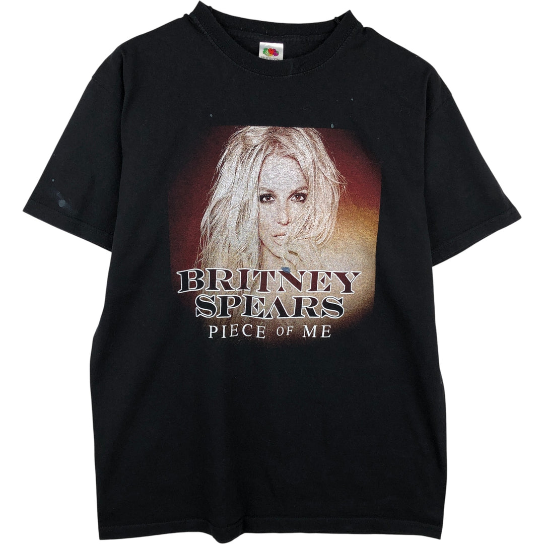 Fruit of the Loom Britney Spears Band T-Shirt, Men's Size Medium cotton black type Vintage Second Hand