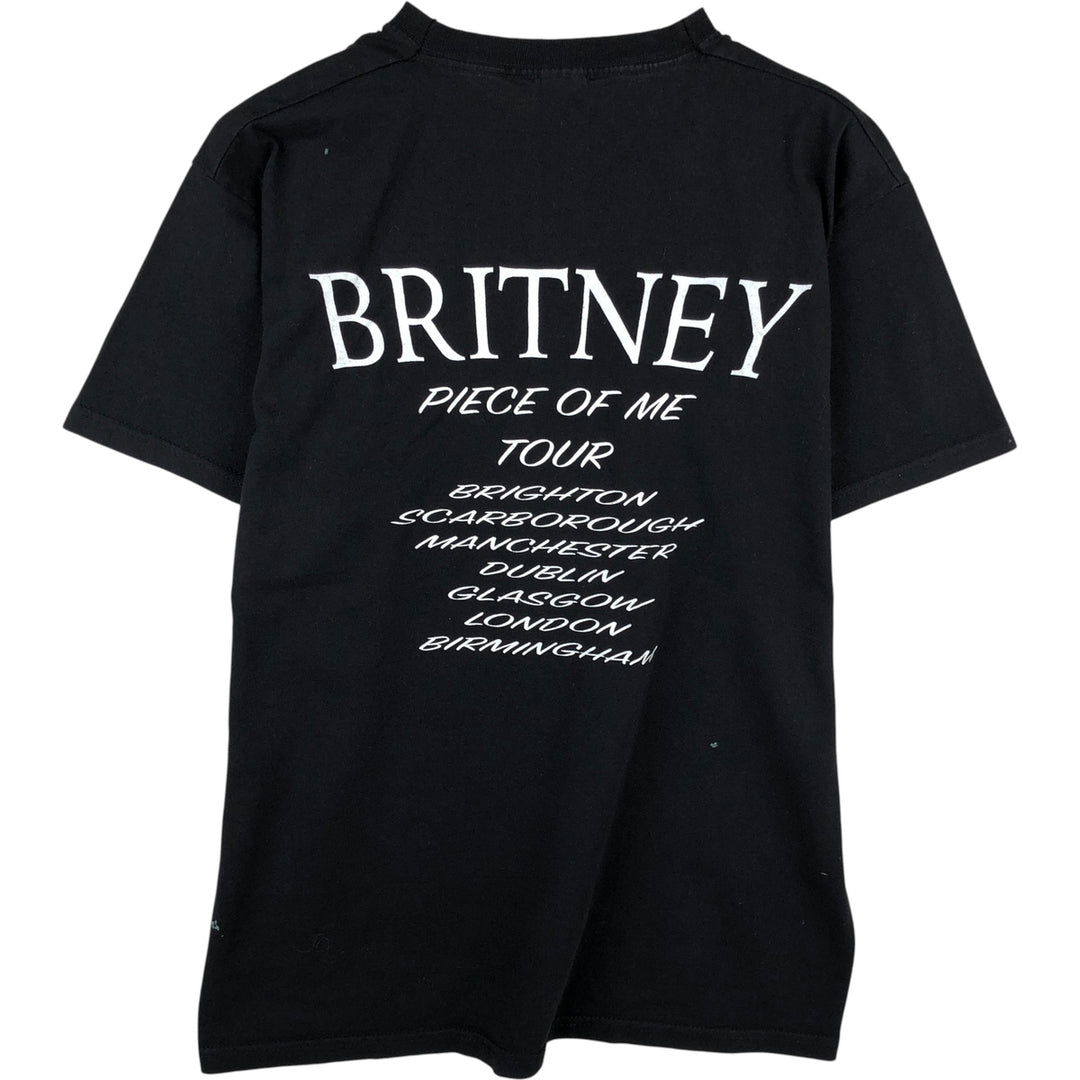 Fruit of the Loom Britney Spears Band T-Shirt, Men's Size Medium cotton black type Vintage Second Hand