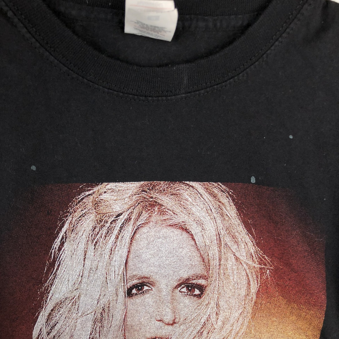 Fruit of the Loom Britney Spears Band T-Shirt, Men's Size Medium cotton black type Vintage Second Hand