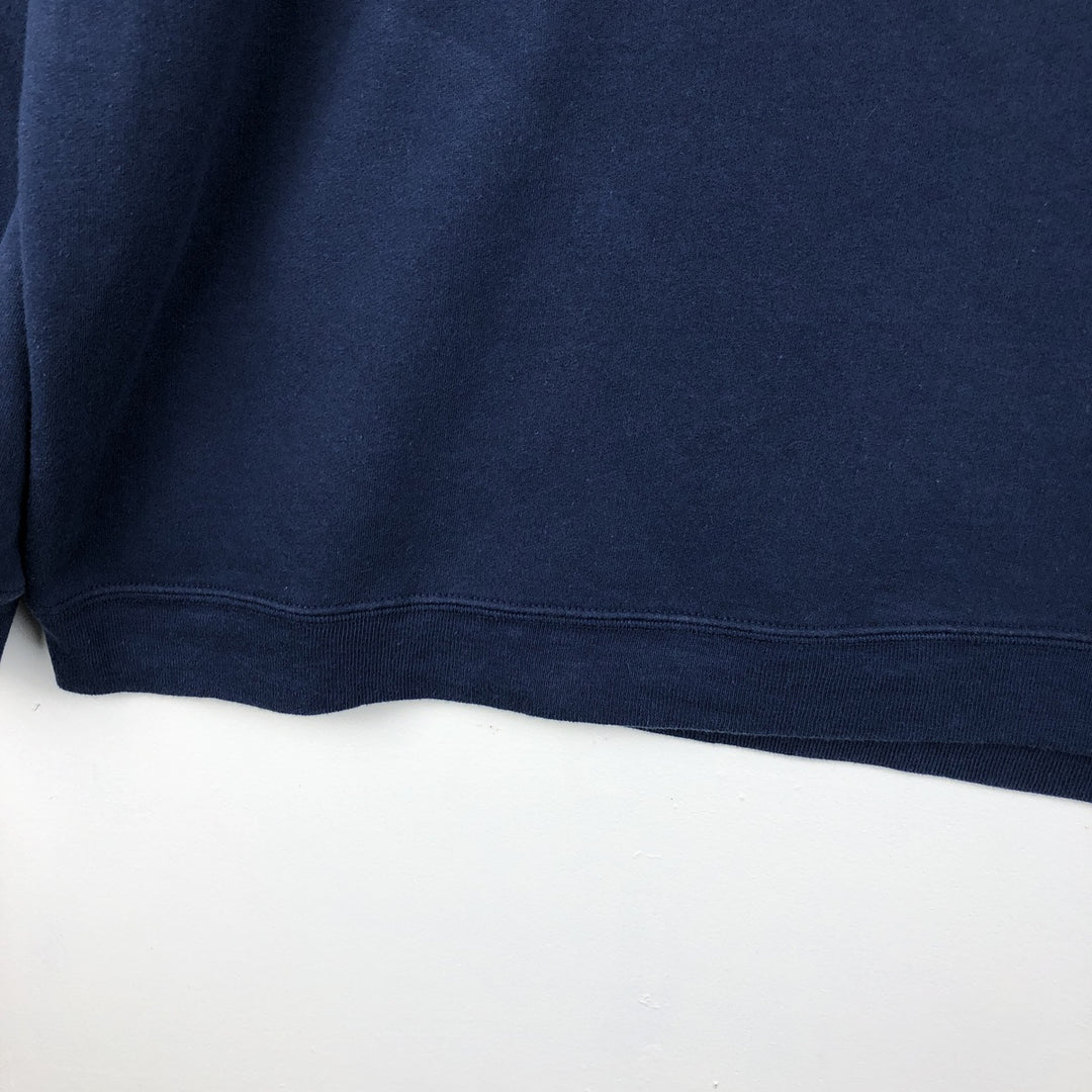2000'S Reebok logo sweatshirt, men's size XL cotton navy blue type Vintage Second Hand