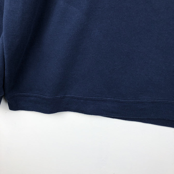 2000'S Reebok logo sweatshirt, men's size XL cotton navy blue type Vintage Second Hand