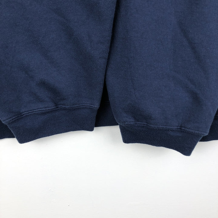 2000'S Reebok logo sweatshirt, men's size XL cotton navy blue type Vintage Second Hand