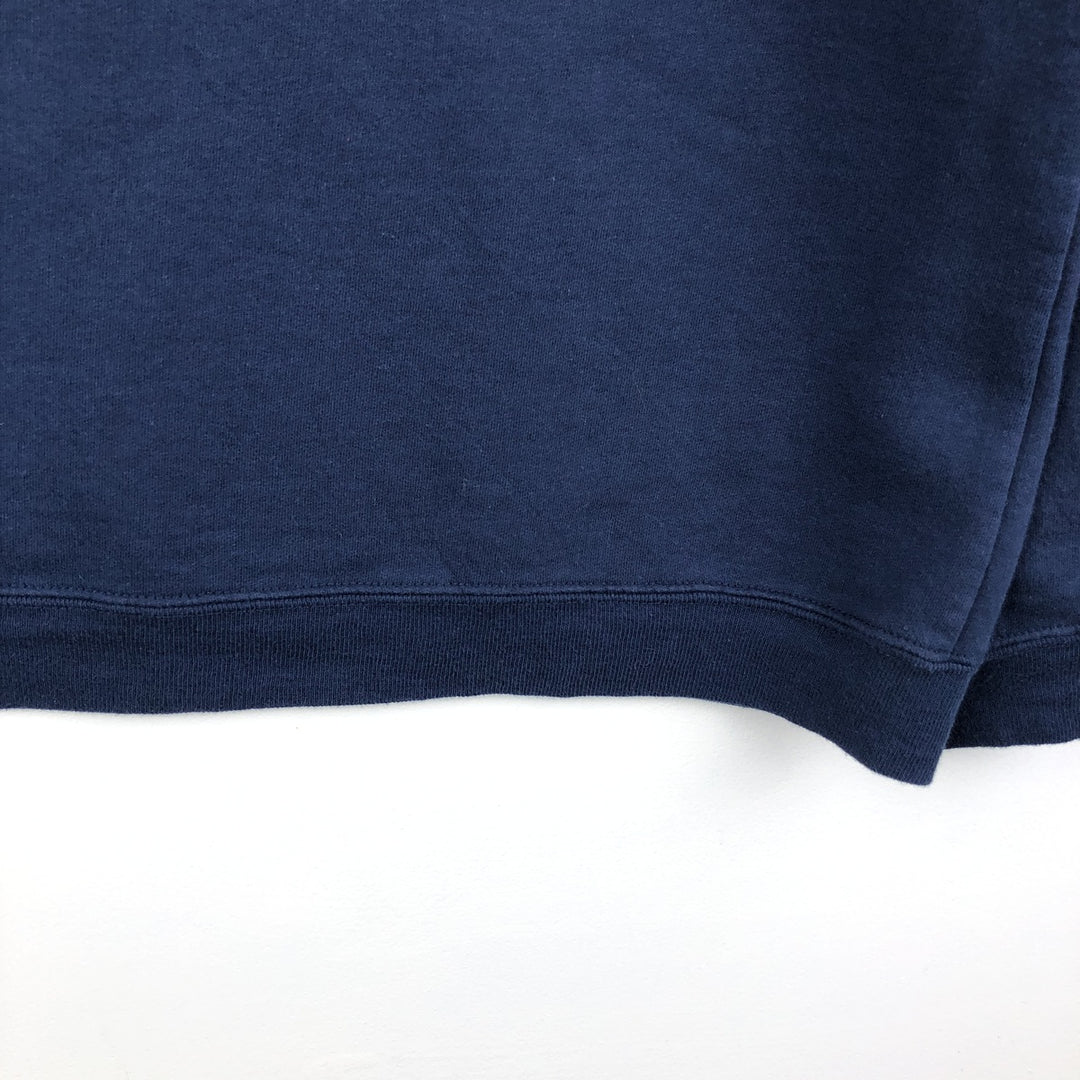2000'S Reebok logo sweatshirt, men's size XL cotton navy blue type Vintage Second Hand