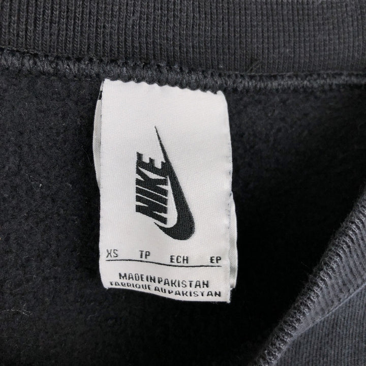 Nike One Point Logo Sweatshirt Trainer Men's XS cotton black type Vintage Second Hand