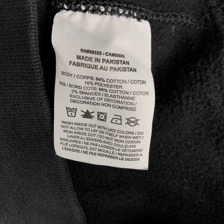 Nike One Point Logo Sweatshirt Trainer Men's XS cotton black type Vintage Second Hand
