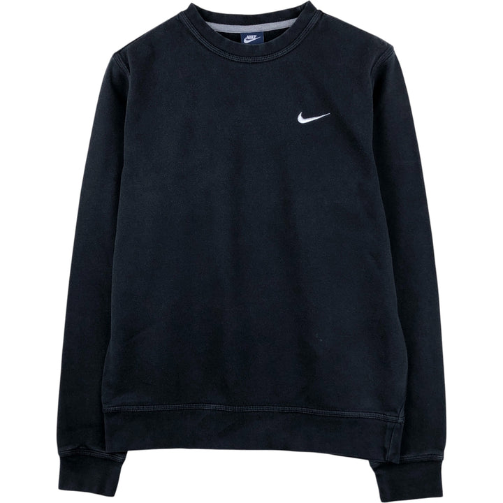 Nike One Point Logo Sweatshirt, Trainer, Men's M Size cotton black type Vintage Second Hand