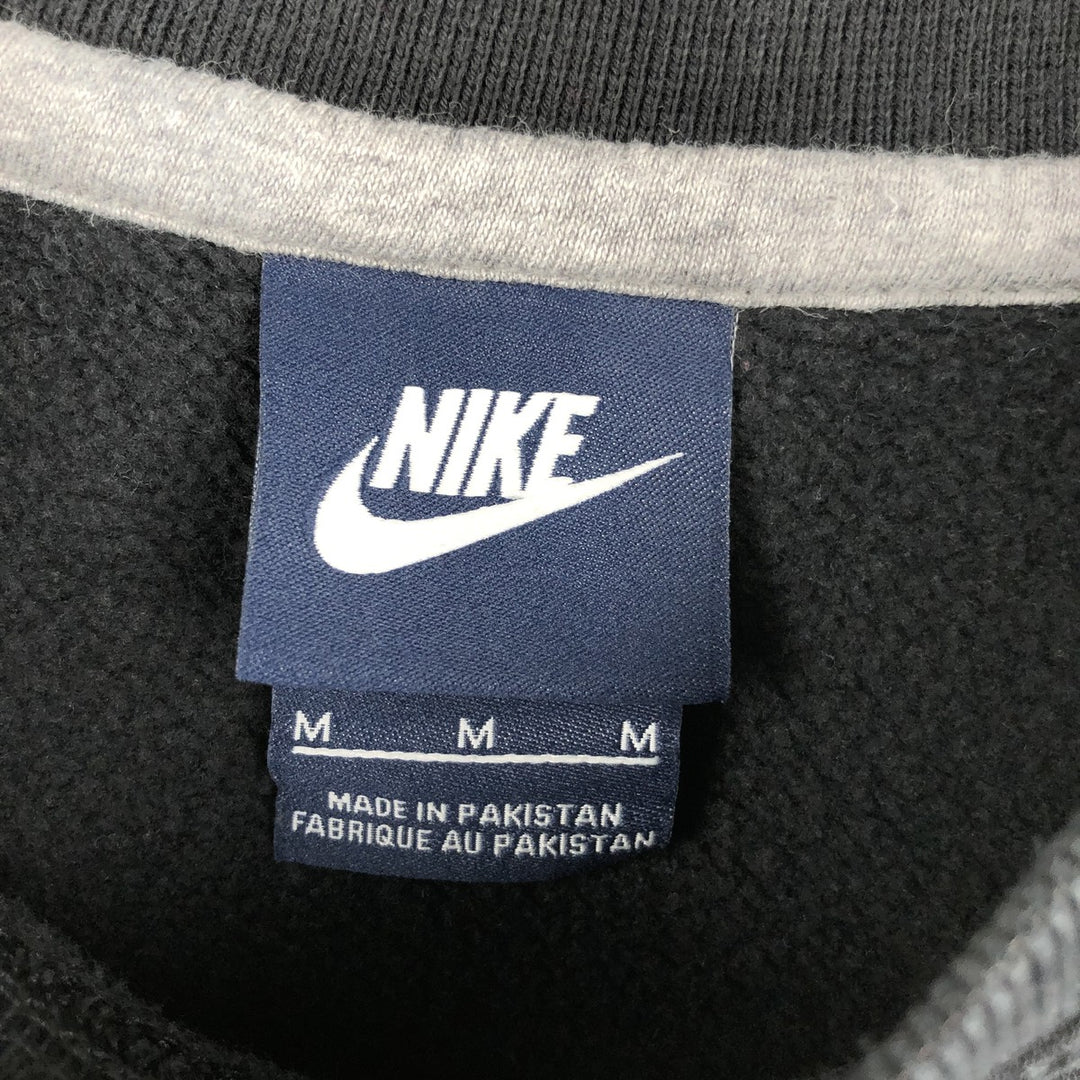 Nike One Point Logo Sweatshirt, Trainer, Men's M Size cotton black type Vintage Second Hand