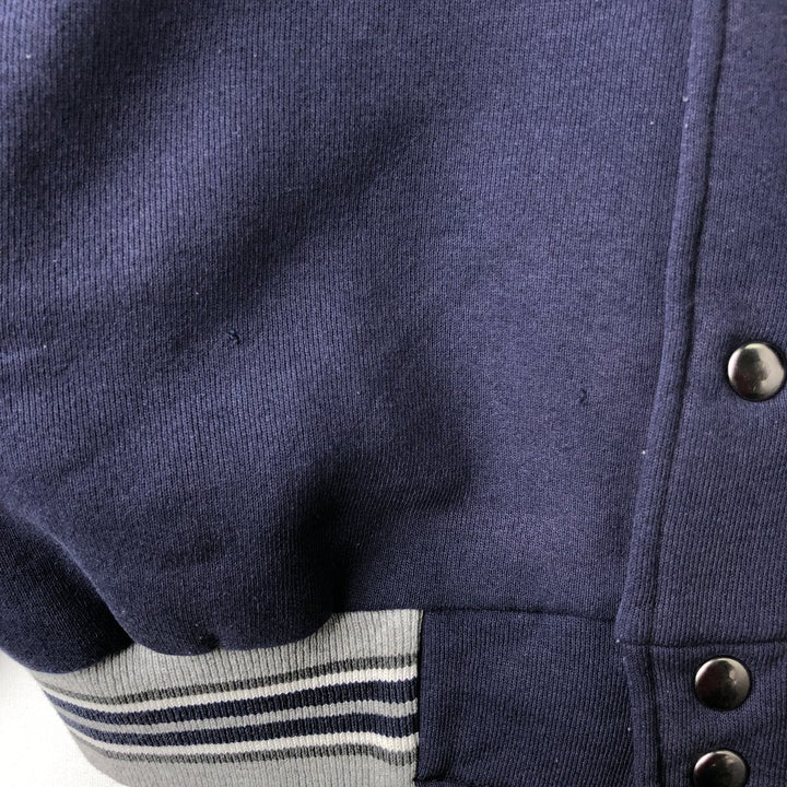 90'S Majestic MLB New York Yankees Varsity Jacket, Made in USA, Men's Size L cotton navy blue type Vintage Second Hand