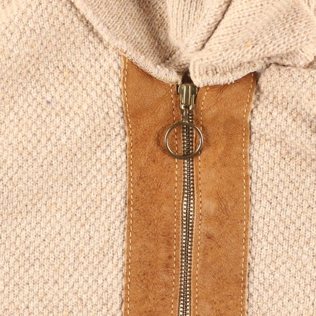 Vintage GARY REED collared jacket, made in the USA, size M, men's size acrylic Beige type Vintage Second Hand