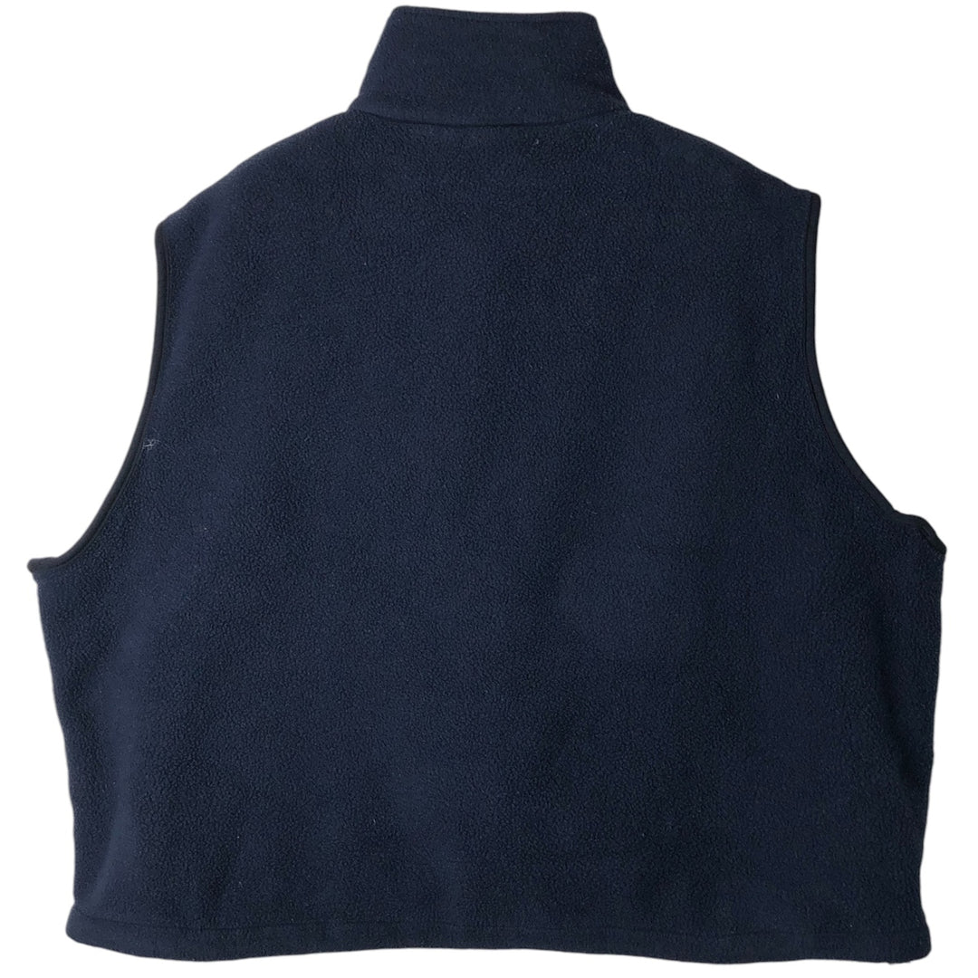 2000'S WOOLRICH Advertising Fleece Vest, Men's XL polyester navy blue type Vintage Second Hand