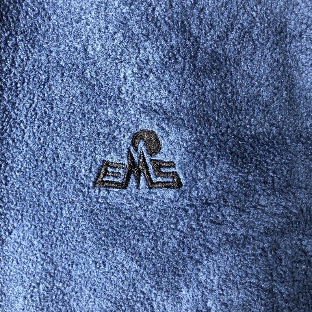 90'S Vintage EMS Fleece Vest, Men's Size Medium polyester Blue type light blue Vintage Second Hand