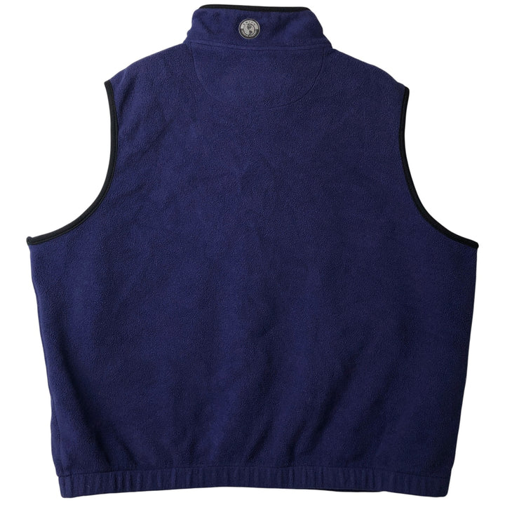 Vintage 90'S Eddie Bauer EBTEK fleece vest, men's size XXL polyester navy blue type Vintage Second Hand