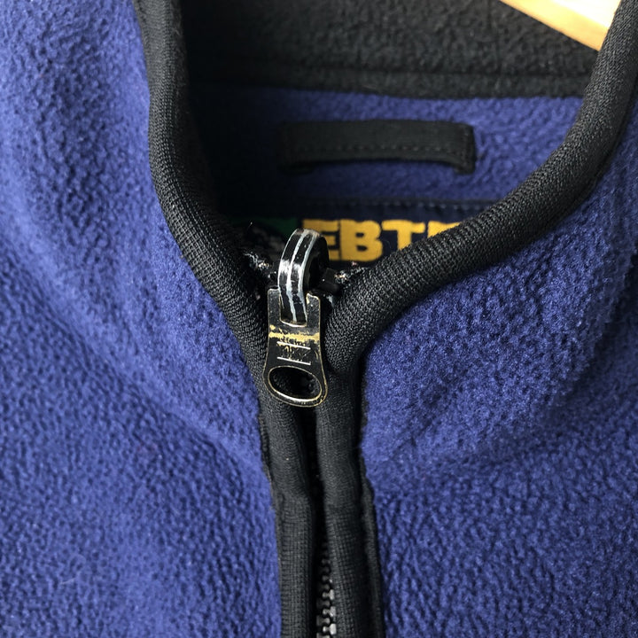 Vintage 90'S Eddie Bauer EBTEK fleece vest, men's size XXL polyester navy blue type Vintage Second Hand
