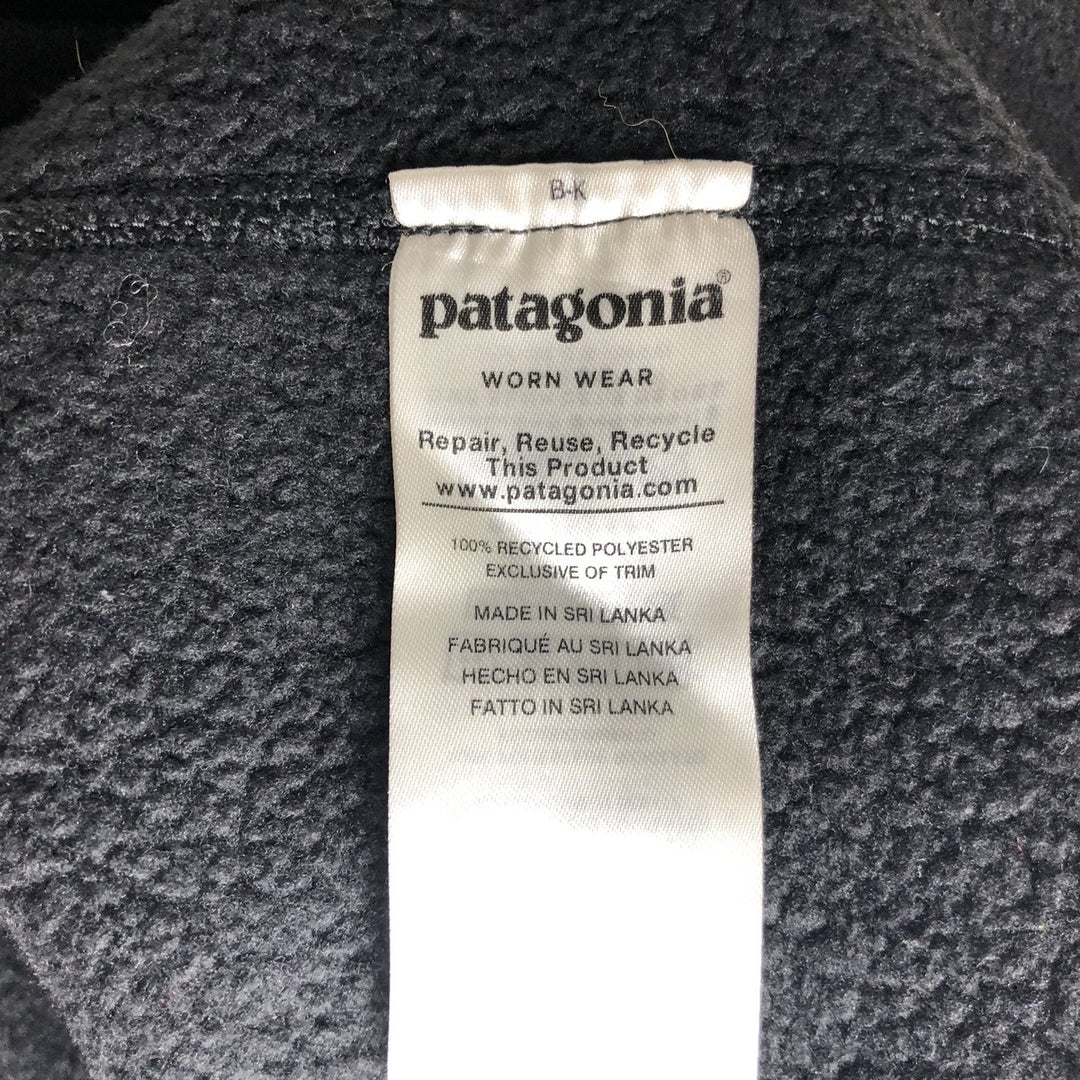 Patagonia Better Sweater Vest 25882FA19 Fleece Vest, Men's XL polyester black type Vintage Second Hand