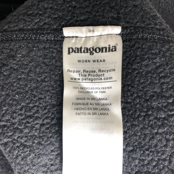 Patagonia Better Sweater Vest 25882FA19 Fleece Vest, Men's XL polyester black type Vintage Second Hand