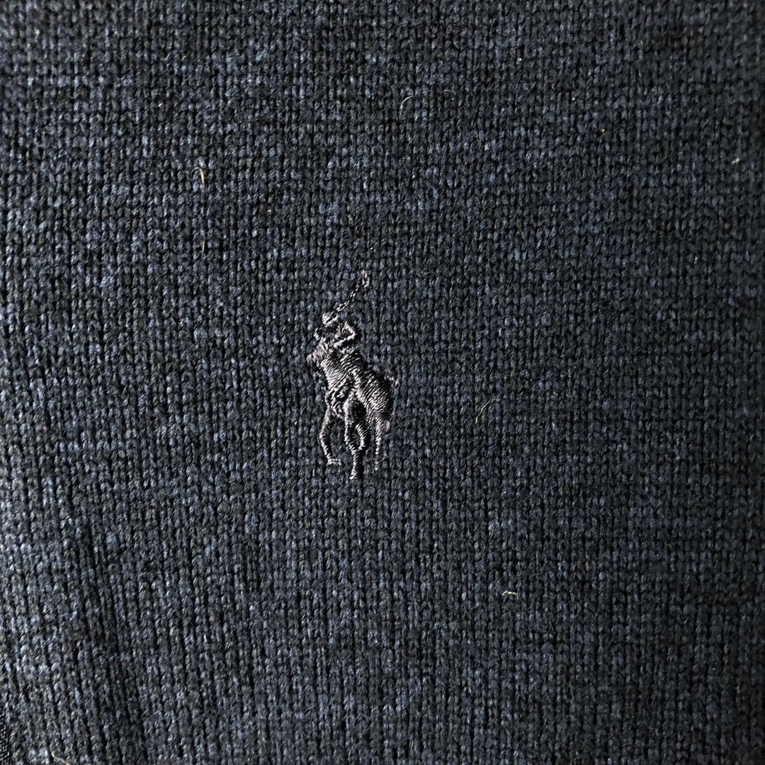 Ralph Lauren POLO RALPH LAUREN PERFORMANCE fleece vest, men's size L polyester navy blue type Vintage Second Hand
