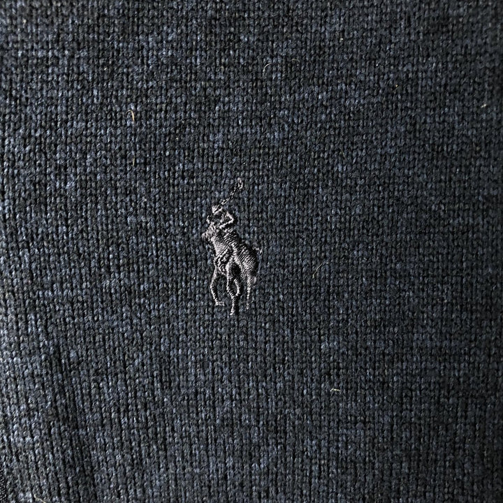 Ralph Lauren POLO RALPH LAUREN PERFORMANCE fleece vest, men's size L polyester navy blue type Vintage Second Hand