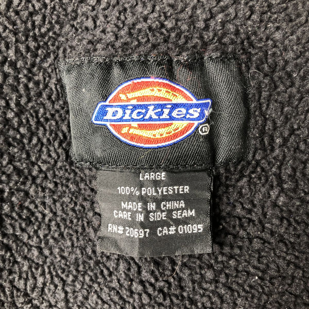 Dickies Camouflage Pattern Realtree Camo Fleece Vest, Men's Size Large polyester Khaki type Vintage Second Hand