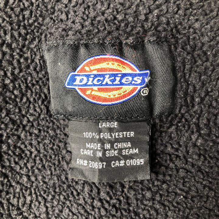 Dickies Camouflage Pattern Realtree Camo Fleece Vest, Men's Size Large polyester Khaki type Vintage Second Hand