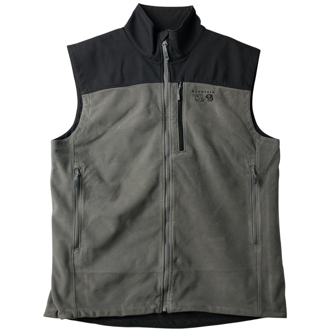Mountain Hardwear Fleece Vest, Men's Size L polyester gray type Vintage Second Hand