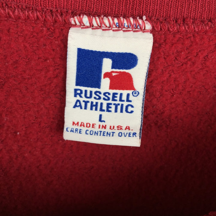 90'S Russell ATHLETIC NFL Washington Redskins Printed Sweatshirt, Made in USA, Men's Size L cotton red type Vintage Second Hand