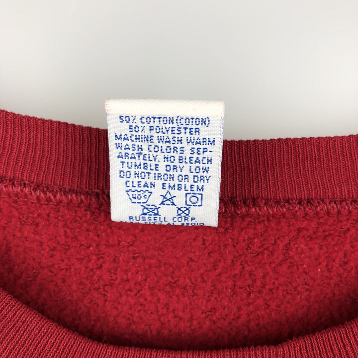 90'S Russell ATHLETIC NFL Washington Redskins Printed Sweatshirt, Made in USA, Men's Size L cotton red type Vintage Second Hand