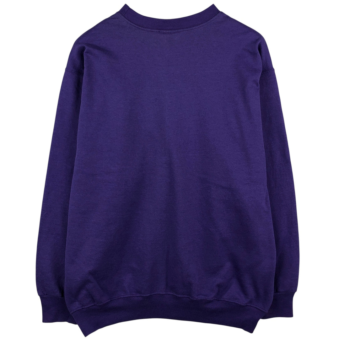 NFL Minnesota Vikings Print Sweatshirt, Made in USA, Men's Size XL unclear purple type Vintage Second Hand