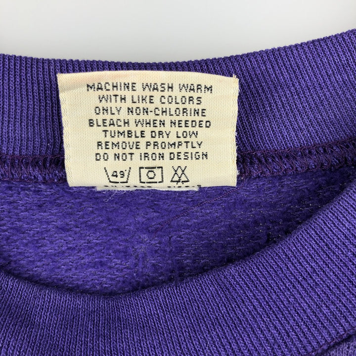 NFL Minnesota Vikings Print Sweatshirt, Made in USA, Men's Size XL unclear purple type Vintage Second Hand