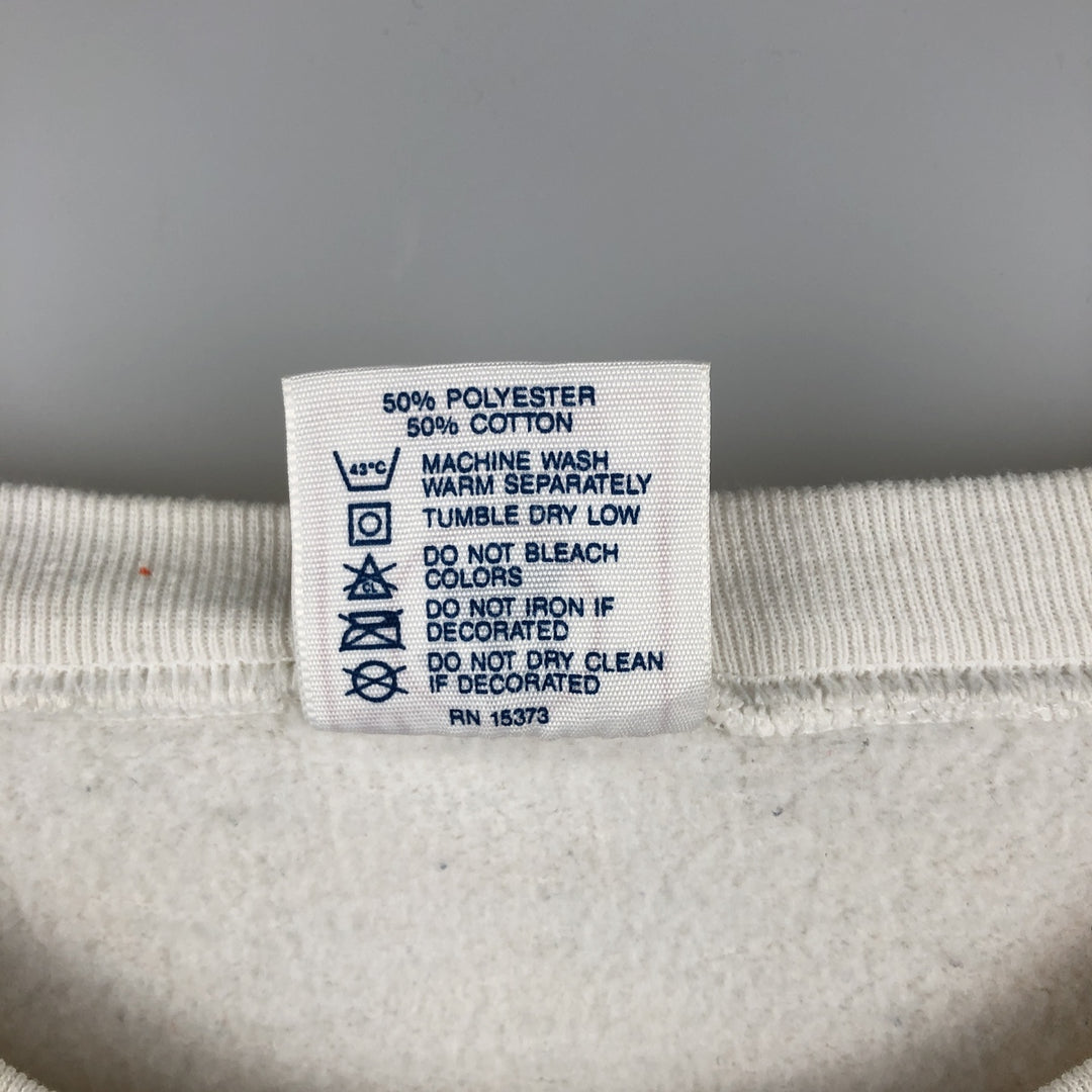 Vintage 90'S DELTA NFL Cleveland Browns Printed Sweatshirt, Made in USA, Men's Size XL cotton white type Vintage Second Hand