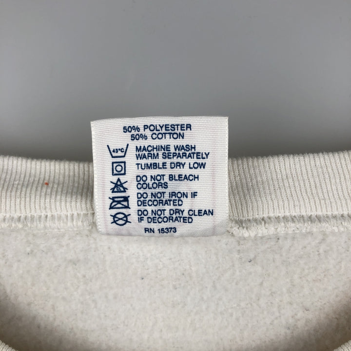 Vintage 90'S DELTA NFL Cleveland Browns Printed Sweatshirt, Made in USA, Men's Size XL cotton white type Vintage Second Hand