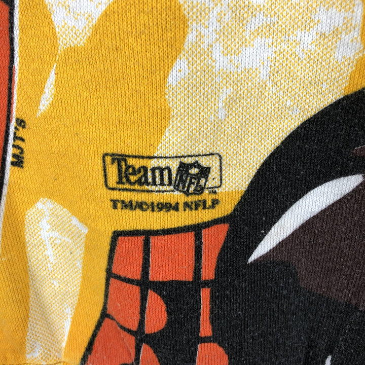 Vintage 90'S DELTA NFL Cleveland Browns Printed Sweatshirt, Made in USA, Men's Size XL cotton white type Vintage Second Hand