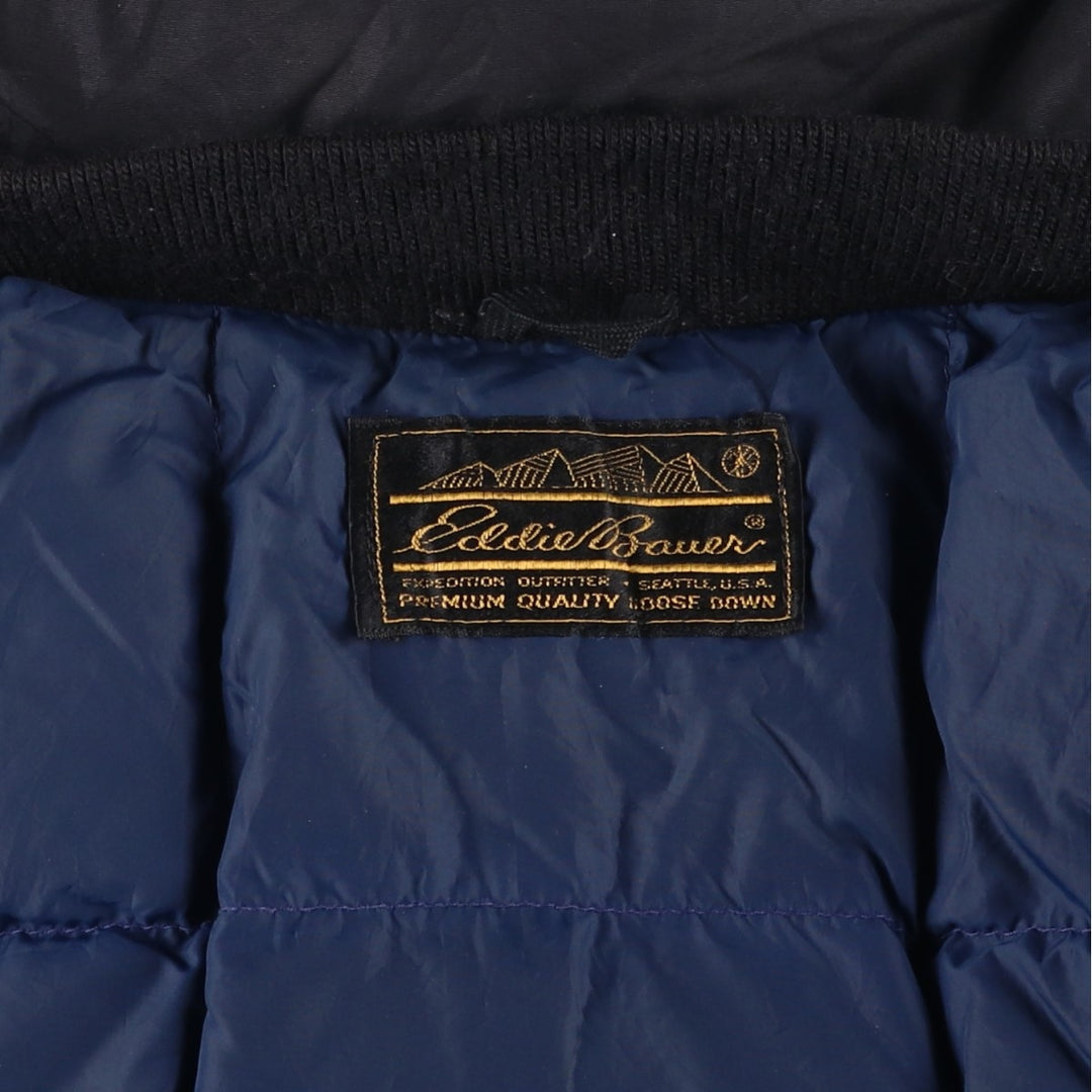 Vintage 1970s-1980'S Eddie Bauer Black Tag Goose Down Jacket, Men's Size XL Goose down (insulation) navy blue type Vintage Second Hand