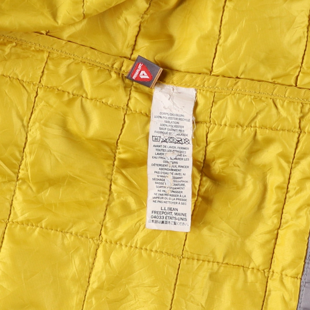 LLBean Ripstop Padded Puffer Jacket, Men's Size L recycled polyester gray type Vintage Second Hand