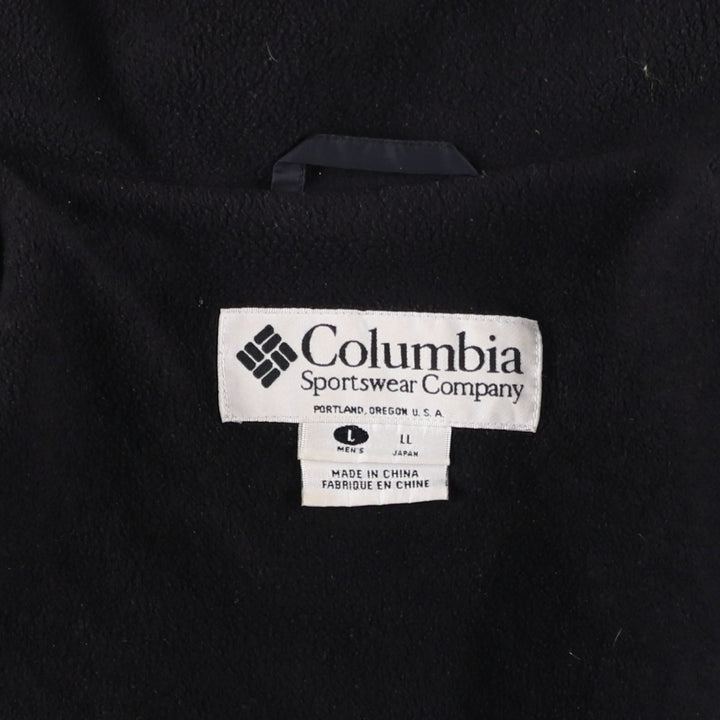 90s-00'S Columbia Nylon Jacket, Men's Size L Nylon black type Vintage Second Hand