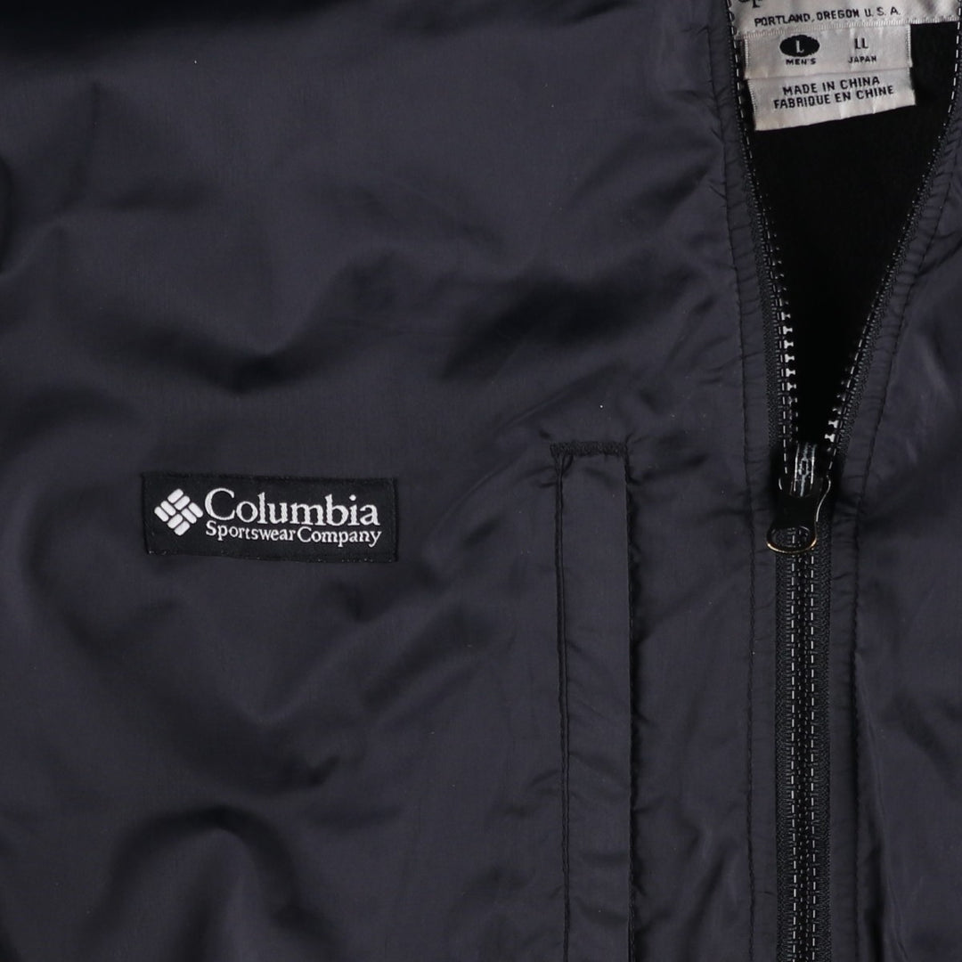 90s-00'S Columbia Nylon Jacket, Men's Size L Nylon black type Vintage Second Hand
