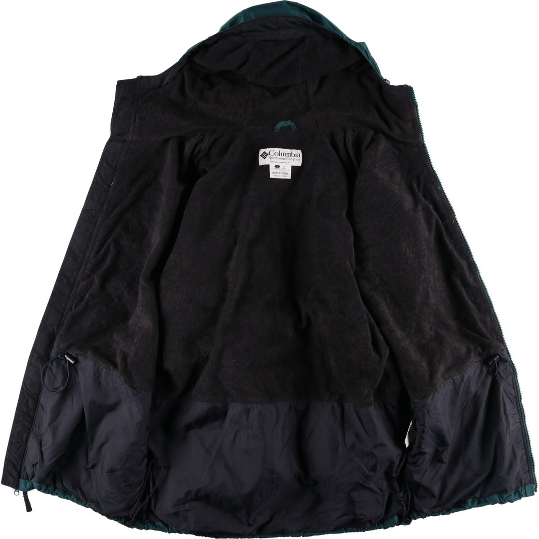 Columbia padded puffer jacket from the 90s-00s, men's size L. Nylon dark green Vintage Second Hand