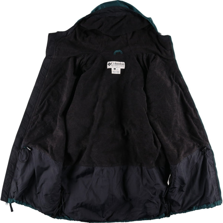 Columbia padded puffer jacket from the 90s-00s, men's size L. Nylon dark green Vintage Second Hand