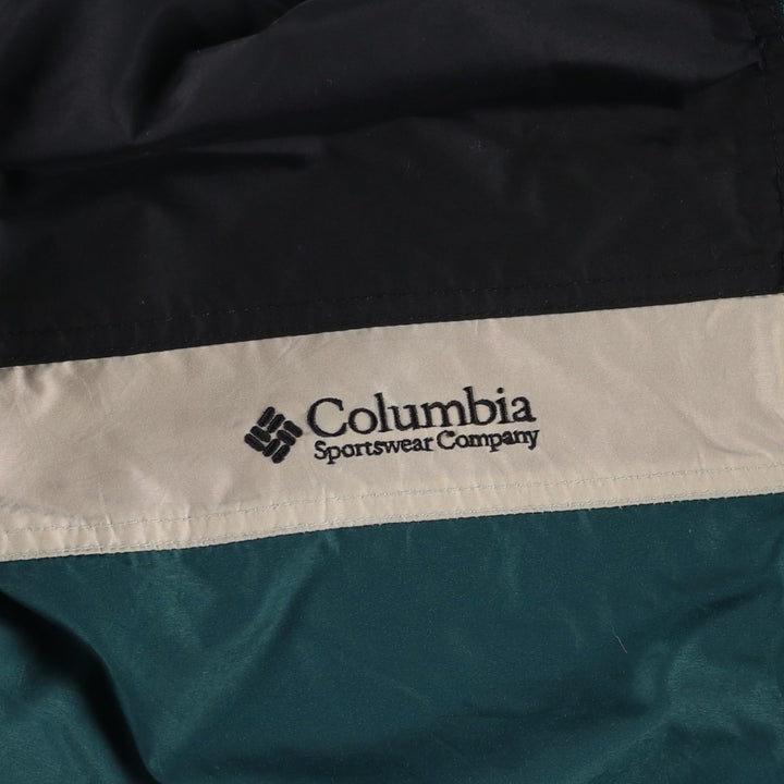 Columbia padded puffer jacket from the 90s-00s, men's size L. Nylon dark green Vintage Second Hand