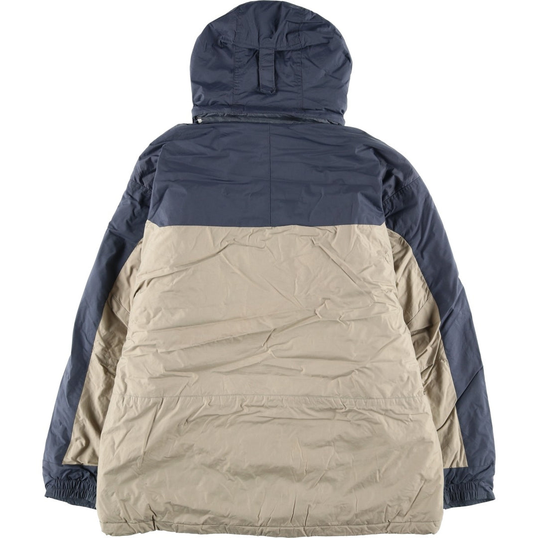 2000'S Columbia VERTEX padded mountain parka, shell jacket, puffer jacket, men's size XL Nylon Beige type Vintage Second Hand