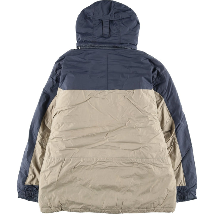2000'S Columbia VERTEX padded mountain parka, shell jacket, puffer jacket, men's size XL Nylon Beige type Vintage Second Hand