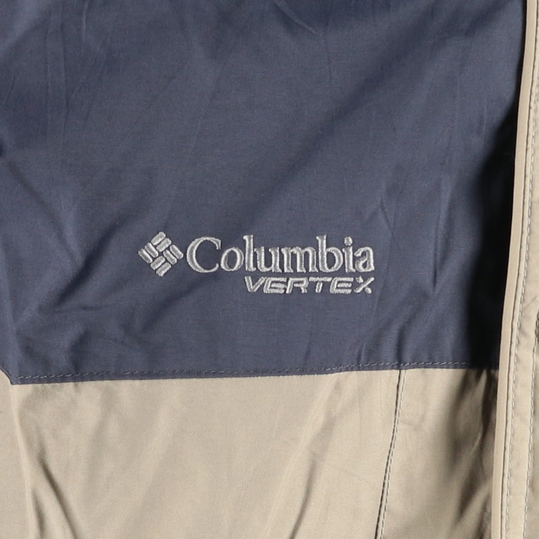 2000'S Columbia VERTEX padded mountain parka, shell jacket, puffer jacket, men's size XL Nylon Beige type Vintage Second Hand