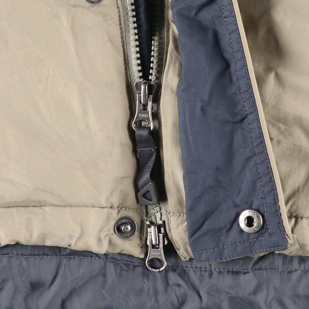 2000'S Columbia VERTEX padded mountain parka, shell jacket, puffer jacket, men's size XL Nylon Beige type Vintage Second Hand