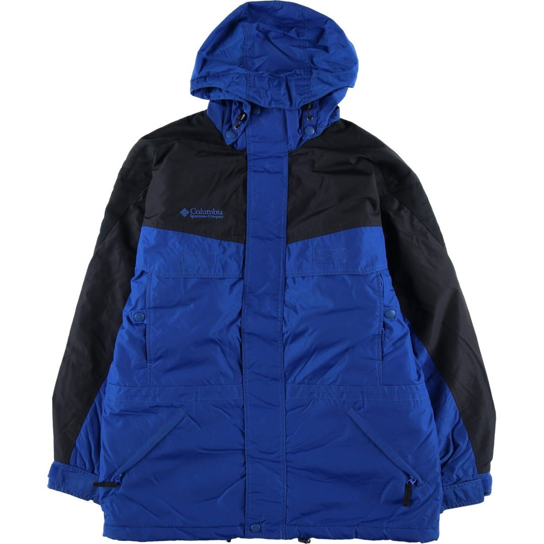 90s-00'S Columbia Padded Mountain Parka Shell Jacket Puffer Jacket Men's Size Medium Nylon blue type Vintage Second Hand