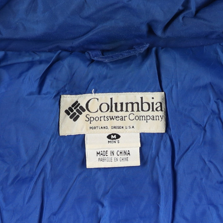 90s-00'S Columbia Padded Mountain Parka Shell Jacket Puffer Jacket Men's Size Medium Nylon blue type Vintage Second Hand