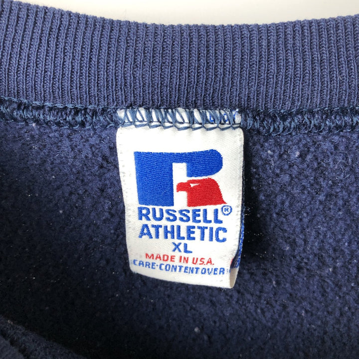 Vintage '90'S Russell NFL Dallas Cowboys Print Sweatshirt, Made in USA, Men's Size XL cotton navy blue type Vintage Second Hand