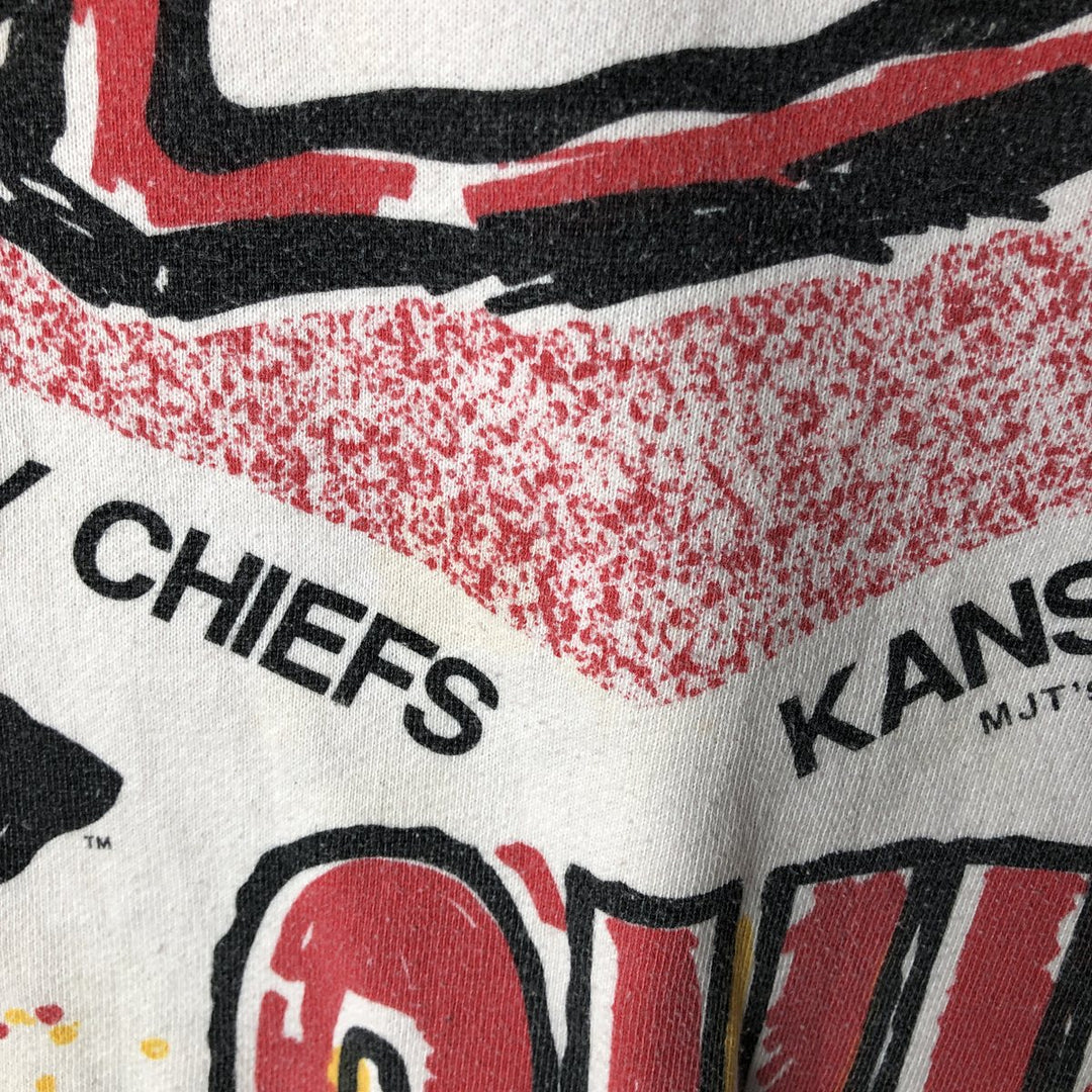 NFL Kansas City Chiefs All-Over Print Sweatshirt, Men's Size XL unclear red type Vintage Second Hand